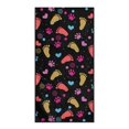 thumbnail image 2 of XYZCANDO Colorful Heart-Shaped Footprint Pattern Seat Cover Towel Durable for Running Gym, Washable Non-Slip All-Purpose Car Seat Towel Comfortable, 2 of 8