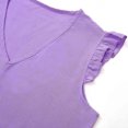 thumbnail image 7 of UAMVSH Womens V Neck Babydoll Blouses Summer Casual Ruffle Sleeveless Tops Loose Dressy Elegant Tank Top, 7 of 7