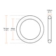 thumbnail image 3 of O-Rings Nitrile Rubber 45mm Inner Diameter 50.3mm OD 2.65mm Width Round Seal Gasket 5Pcs, 3 of 3