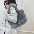 thumbnail image 4 of Sacs fourre-tout moelleux, sac à main en fourrure d'hiver pour femmes Y2K, sac en fausse fourrure, sac à main à bandoulière floue, 4 of 4