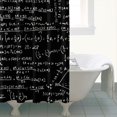 thumbnail image 4 of Math Equations 3D Shapes Black Pattern Shower Curtain 84"x72" ,Bathroom Decorative Shower Curtains Set with 12 Hooks,Modern Waterproof Washable Shower Curtain, 4 of 6