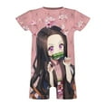 thumbnail image 4 of Kamado Nezuko Baby Romper Short Sleeve Bodysuits Soft Rompers Summer Clothes One-Piece Jumpsuits Outfits 18-24M, 4 of 7