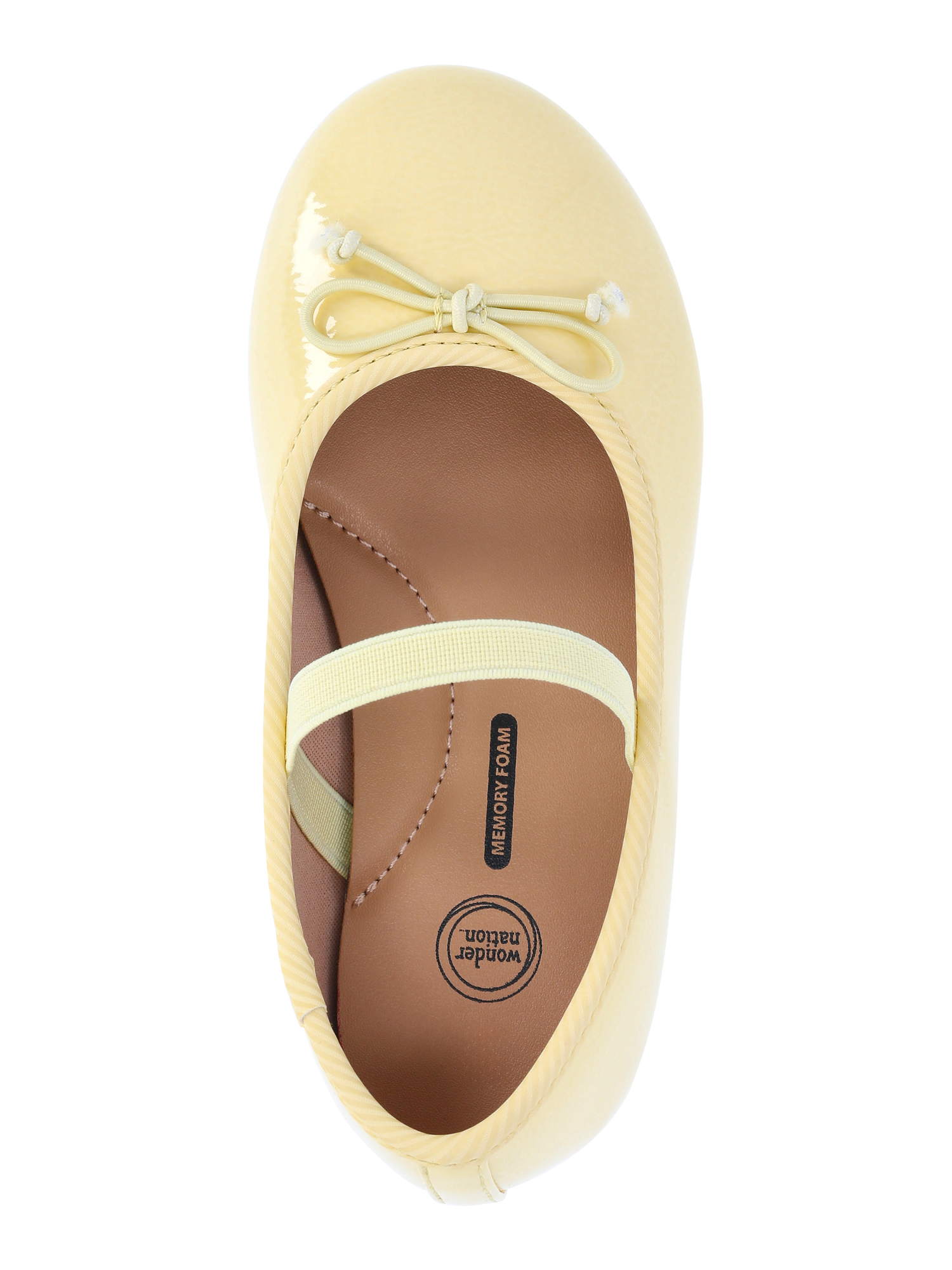 Wonder Nation Toddler Girls Bow Ballet Dress Shoes