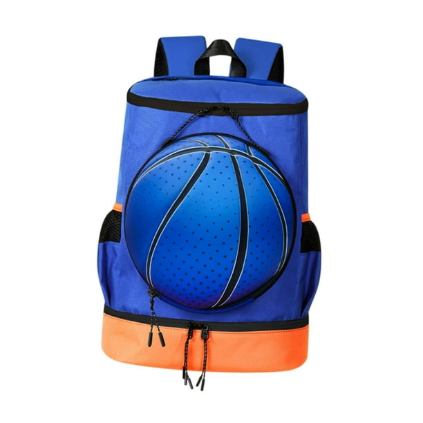 Mochila de baloncesto Bolsa de almacenamiento de baloncesto Bolsa de gimnasio para senderismo Ciclismo en la Naranja M Infantil