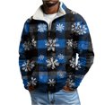 thumbnail image 2 of QHRMKOG 2026 New Christmas Sweatshirts for Men Loose Fit Christmas Tree Graphic Stand Up Collar Sweaters Warm Long Sleeve Quarter Zip Sweatshirt Fall Fashion Pullover with Pockets Blue XL, 2 of 4
