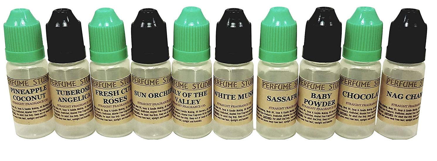 Perfume Studio 10PC 12 ml Fragrance Oil Set (Top 10 Fragrance Oils