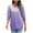 Purple, variant on Womens Tops Dress Casual 3/4 Sleeve Shirts with Smocked Cuffs High Low Tops for Women Gradient Business Work Blouses, Blue, L