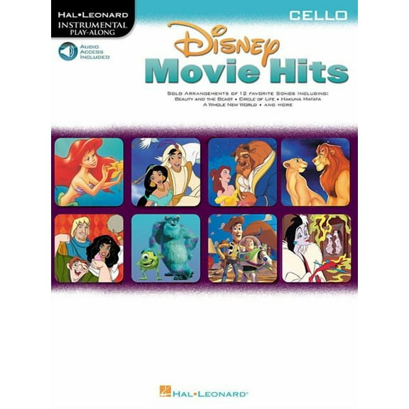 Disney Movie Hits for Cello: Play Along with a Full Symphony Orchestra! (Paperback)