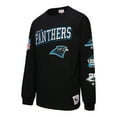 thumbnail image 4 of Men's Mitchell & Ness  Black Carolina Panthers Training Camp Vintage Logos Long Sleeve T-Shirt, 4 of 5