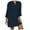 A-Dark Blue, variant on Jinhomg Cotton Linen Dress for Women Plus Size Comfy Long Sleeve V-Neck Midi Dresses Basic Solid Casual T Shirt Dress Vacation Beach Dress Hot Pink XXXL