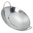 thumbnail image 4 of Stainless Steel Flat Bottom Wok Pan for Induction/Electric/Gas, 4 of 6