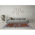 thumbnail image 3 of Ahgly Company Indoor Rectangle Oriental Light Blue Industrial Area Rugs, 5' x 7', 3 of 4