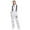 B-White, variant on Toddler Snow Bib Overalls Kids Waterproof Ski Pants Adjustable Design Warm Winter Outdoor Wear(A-White,M)