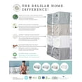 thumbnail image 4 of Delilah Home 100% Organic Hemp Bed Sheet Set  (Mineral Green, Split King), 4 of 9