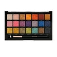 thumbnail image 3 of Profusion Cosmetics 21 Color Eyeshadow Palette, Multi Finish Blendable Pigmented Shades Includes Pro Series Brush Travel-Friendly Makeup, Enchanted, 3 of 5