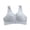 Grey, variant on HBFAGFB Bras for Women No Underwire Comfortable Ultra Thin Lightweight Buckle Underwear Silver Size G