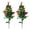 2 Pcs, variant on Bfogop 33 Inch Solar Christmas Tree, Outdoor Christmas Decorations, Xmas Tree Solar Powered with 100 LED Multi-Color C6 String Lights, Suitable for Outside Garden Patio Yard Pathway