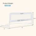 thumbnail image 5 of Dream on Me Adjustable Toddler Bed Rail, White Mesh, 5 of 6