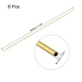 thumbnail image 2 of Uxcell Brass Metal Tubing Seamless Straight Pipe Tubes 1.3mm x 0.2mm x 300mm, 2 of 5