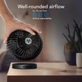 thumbnail image 3 of Vornado SPHERE Ventilador personal ajustable para escritorio, mesita de noche, mesa, escritorio, negro, 3 of 5