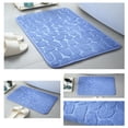 thumbnail image 4 of Tuvgenk Bathroom Rugs Absorbent Quick Dry Non Slip Bath Mat Blue 1'X2' Small Rectangle Shower Mat, 4 of 5