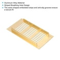 thumbnail image 4 of Unique Bargains Grille d'Aération Rectangulaire 6'x3' avec Vis pour Armoire Ton Or, 4 of 6
