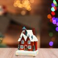 thumbnail image 4 of Kmbangi Christmas Small Village Houses, Cute LED Light Up Snow House Scene Figurine Tabletop Decorations for Home, 4 of 6