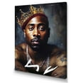 thumbnail image 2 of DESIGN ART Designart "Celebrity Tupac King Of Rap Ii" Celebrity Wall Decor 34 in. wide x 44 in. high, 2 of 5