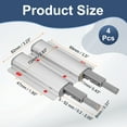 thumbnail image 2 of Uxcell Magnetic Push Latch, Double Push to Open Door Latch Cabinet Hardware Hidden Push Touch Latch Silver 4 Pcs, 2 of 7