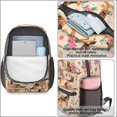 thumbnail image 4 of German Shepherd and Flowers 17" School Backpacks for Teens,Waterproof Oxford Fabric,S-Shape Padded Straps for School,Travel,Hiking,Camping, 4 of 6