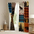 thumbnail image 3 of Feelyou Lodge Cabin Black Out Curtains, Pine Tree Curtains Pack of 2 (42x63 Each), 3 of 6