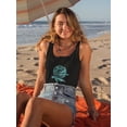 thumbnail image 2 of Sea Turtle And Moon Art Racerback Tank Women -Image by Shutterstock, Female XX-Large, 2 of 4