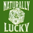 thumbnail image 2 of Men's Dungeons & Dragons St. Patrick's Day Naturally Lucky Dice Graphic Tee Kelly Green 3X Large, 2 of 5