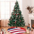 thumbnail image 7 of Picia USA Switzerland Print Christmas Tree Skirt , Christmas Tree Skirt Ornaments for Merry Christmas Holiday Party Decorations Indoor Outdoor-36", 7 of 7