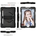 thumbnail image 5 of TJS for iPad 9th (2021) / 8th (2020) / 7th (2019) / Generation 10.2 Inch Case with Pencil Holder, Rotatable Hand Strap Kickstand Hybrid Heavy Duty Shockproof Protective Case (Black), 5 of 6