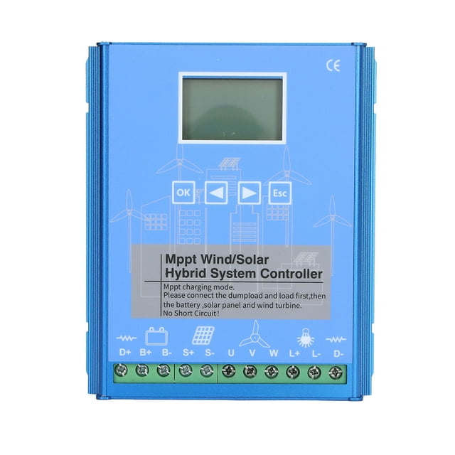 Controlador híbrido solar Bling Bling Eólico 12V 24V