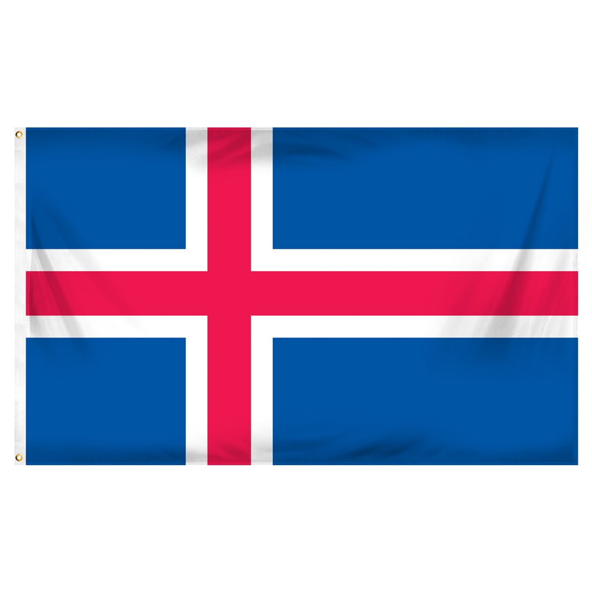 Iceland 3x5 Foot Polyester Flag with Brass Grommets