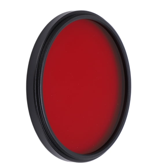 Threaded Camera Lens Filter Full Red Color Filter Optical Glass for Camera Lens
