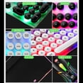thumbnail image 3 of Keyboardand Mouse Set,Keyboard Mouse Combo Punk Keyboardand Mouse Wired Keyboard Set Enhanced Durability, 3 of 7