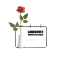thumbnail image 1 of Vancouver Washington Canada Ciudad País Botella de decoración de jarrones colgantes de flores rosas artificiales, 1 of 3