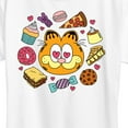 thumbnail image 3 of Garfield - Garfield Hearts Food - Women's Short Sleeve Graphic T-Shirt, 3 of 5