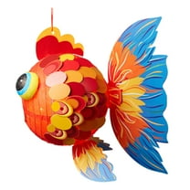EUDIDV Festive String Lights 2023 Spring Festival Lantern, Chinese Festival And Celebration Paper Lantern, Fish Lantern-DIY Traditional Lantern Christmas 、New Year Decoration Xmas Lights
