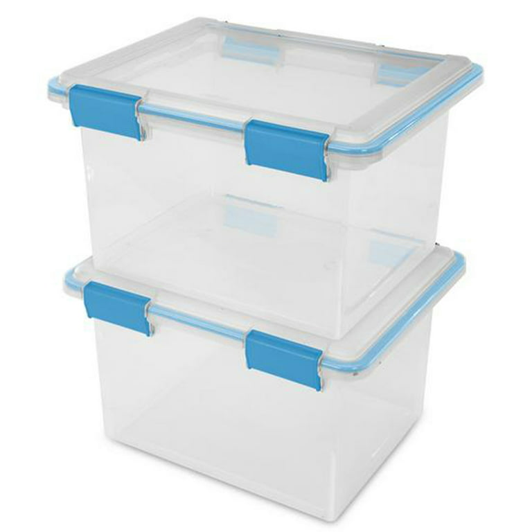 Wholesale Sterilite Storage Box- 12qt- Clear/Blue CLEAR / BLUE AQUARIUM