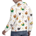 thumbnail image 6 of Lsque Funny Chicken Pattern Casual Men's Hoodie,Hooded Sweatshirt with Kangaroo Pocket,Pullover Hoodie-XX-Large, 6 of 7