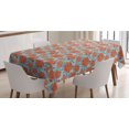 thumbnail image 1 of Meadow Tablecloth, Ladybugs Flying over Peony Blossoms Beetles Botanical Rural Fragrance, Rectangle Satin Table Cover for Dining Room and Kitchen, 60" X 84", Scarlet Pale Azure Blue, by Ambesonne, 1 of 2