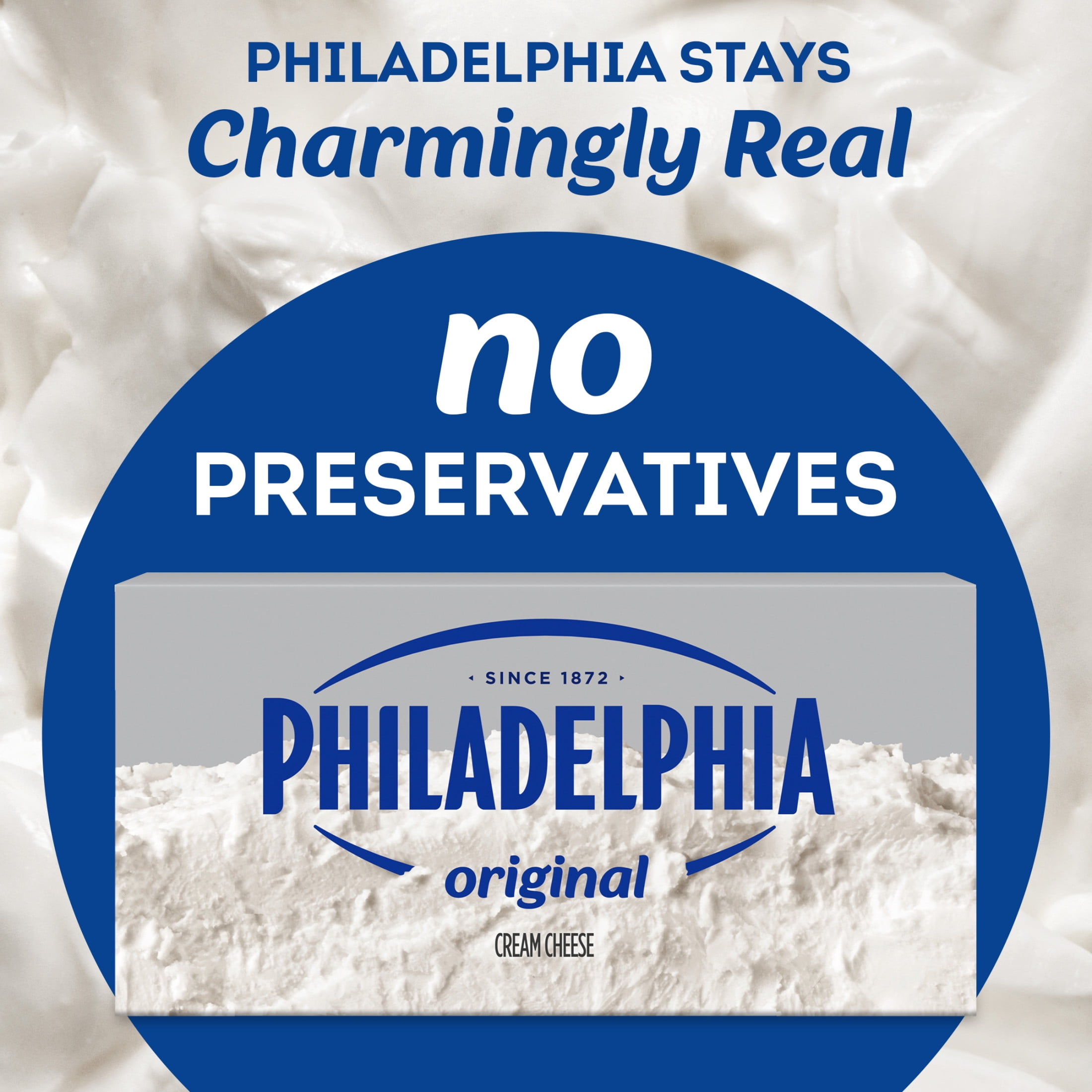 Philadelphia Cream Cheese, 1 Block, for Recipes and Baking, Original Style, No Artificial Preservatives, Flavors or Dye, 8 oz