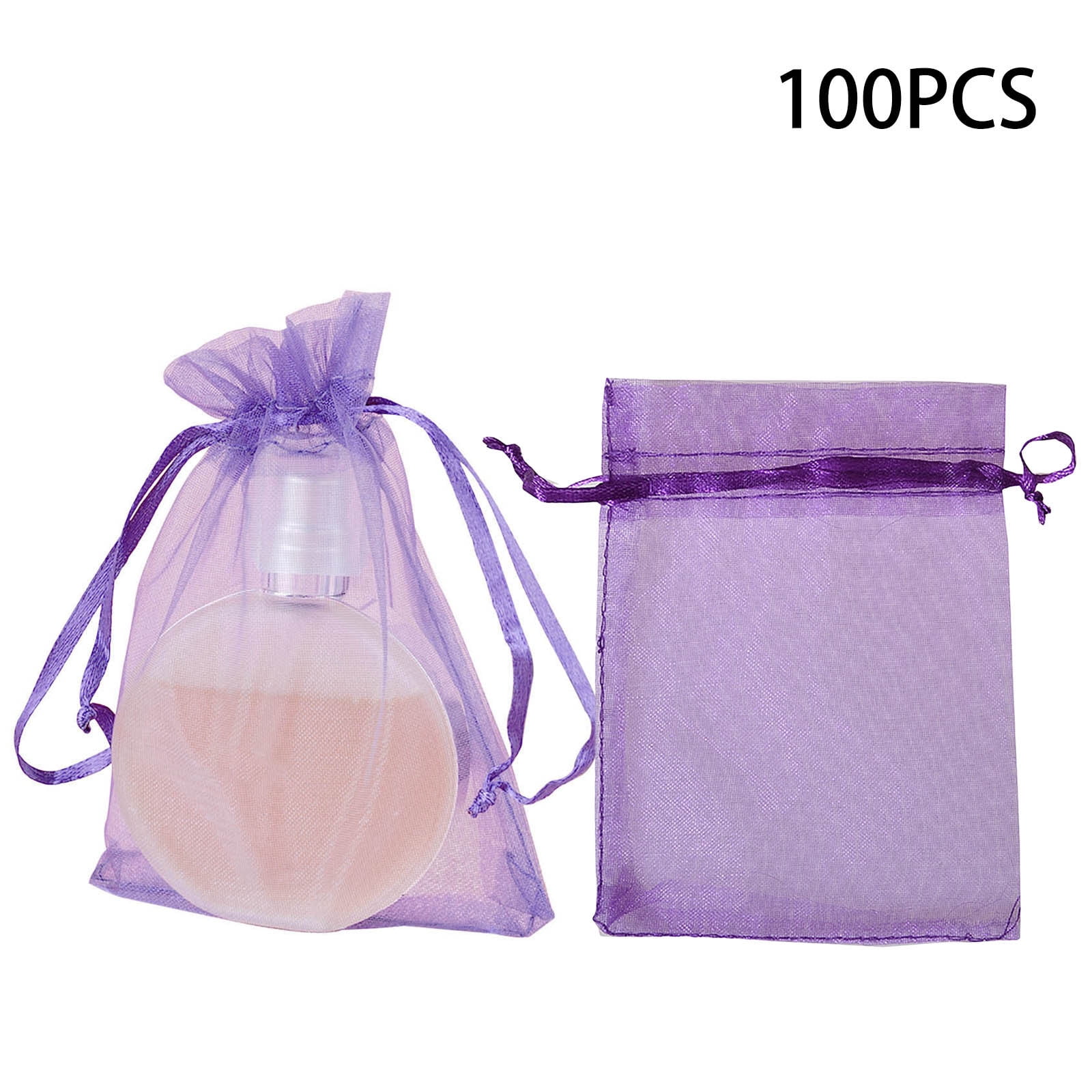 Organza Bags With Hearts x20 Ideal   Wedding ~ Party~ 9 Colours CLEARANCE SALE 