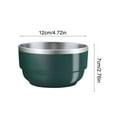 thumbnail image 3 of Ckraxd Small Stainless Steel Bowl Insulated Portable Tableware Stackable Fruit Basin Lightweight for Home Picnic Outdoor Use, 3 of 6