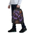 thumbnail image 7 of Balery Ornate Purple Floral Vase Backpack for Men and Women - Durable 600D Oxford Cloth -Large Capacity, Water-Resistant School, Travel, and Hiking Bag, 7 of 7
