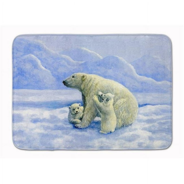 Carolines Treasures BDBA0428RUG Polar Bears by Daphne Baxter Machine Washable Memory Foam Mat
